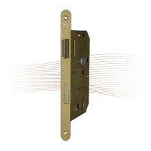 GERA 21 mortise lock, right, with rounded face plate, o.W. 235/20