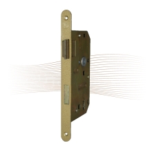 GERA 21 mortise lock, right, with rounded face plate, o.W. 235/20 GERA 21 mortise lock, right, with rounded face plate, o.W. 235/20