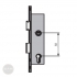 GERA 25 tubular frame mortise lock, with angled face plate, 20 mm backset 244/24 dimensional drawing