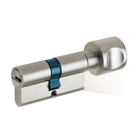 BASI CX6 KC 30x30K profile knob cylinder, 5 keys