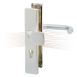 BASI SB 5000 SK2 security fitting with pull plate, K-H 50-54/12/92, angled natural alu