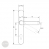 BASI SR 4000, PZ 92/8 mm handle-knob dimensional drawing