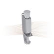 GERA 13 door stopper 180/53, silver