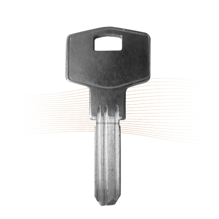 GERA G2/1 blank key 5803 3-groove