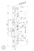 ABLOY EL 461 electromechanical mortise lock 92/30/24 (C,F) dimensional drawing