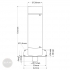 EFFEFF 1841-1 electric drop bolt 12V DC dimensional drawing