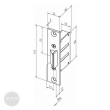 EFFEFF 807-10 mechanical latch bolt dimensional drawing