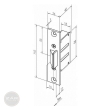 EFFEFF 807-10 mechanical latch bolt dimensional drawing EFFEFF 807-10 mechanical latch bolt dimensional drawing