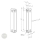 EFFEFF 10362-6 flat reed contact, no, closer, 2-wire, with cable, 6 m dimensional drawing EFFEFF 10362-6 flat reed contact, no, closer, 2-wire, with cable, 6 m dimensional drawing