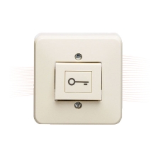 EFFEFF 1010 push-button with key symbol, white, surface mounting EFFEFF 1010 push-button with key symbol, white, surface mounting