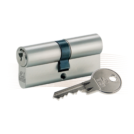 BASI CO DC 22x22 profile double cylinder, 3 keys