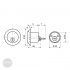 BASI CO EC profile external cylinder, 3 keys dimensional drawing BASI CO EC profile external cylinder, 3 keys dimensional drawing