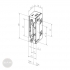EFFEFF 11805RR electric strike 10-24V AC/DC universal dimensional drawing