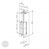 EFFEFF 24F Elektro-Türöffner 6-12V AC/DC universal Maßzeichnung