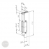 EFFEFF 24RR electric strike 6-12V AC/DC universal dimensional drawing EFFEFF 24RR electric strike 6-12V AC/DC universal dimensional drawing