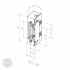 EFFEFF 116E.23 Elektro-Türöffner 6-12V AC/DC universal ProFix 2 Maßzeichnung