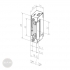 EFFEFF 118 Elektro-Türöffner 10-24V AC/DC universal Maßzeichnung EFFEFF 118 Elektro-Türöffner 10-24V AC/DC universal Maßzeichnung