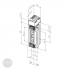 EFFEFF 143.12 fire protection electric strike 12/24V AC/DC left ProFix 1 dimensional drawing EFFEFF 143.12 fire protection electric strike 12/24V AC/DC left ProFix 1 dimensional drawing