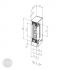 EFFEFF 332.218 Sicherheits-Türöffner 12V DC universal ProFix 1 Maßzeichnung EFFEFF 332.218 Sicherheits-Türöffner 12V DC universal ProFix 1 Maßzeichnung