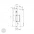 EFFEFF 9014R15 dead bolt lock electric strike 12/24V DC eE universal dimensional drawing