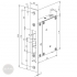 EFFEFF 31005 sliding door electric strike 12V DC universal dimensional drawing EFFEFF 31005 sliding door electric strike 12V DC universal dimensional drawing