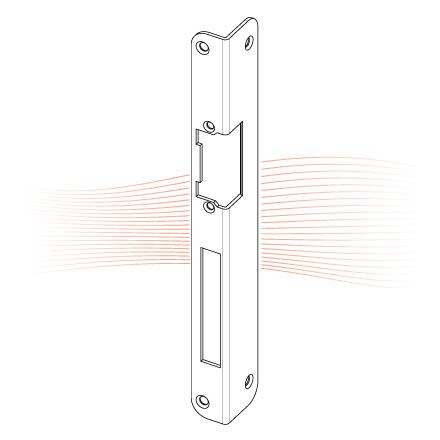 EFFEFF 923 iW bracket striking plate left smoothed, galvanised, zinc