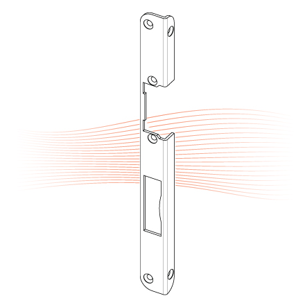 EFFEFF 513 iW bracket striking plate left stainless steel