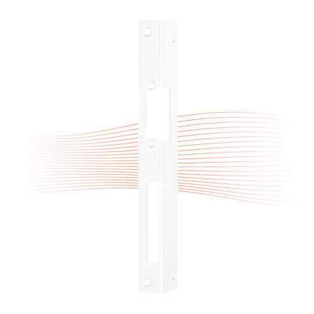EFFEFF 066 iW Winkelschließblech links weiß