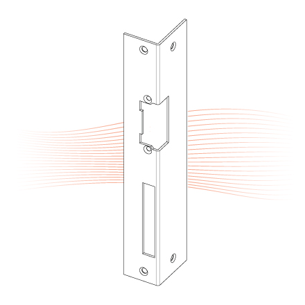 EFFEFF 160 iW bracket striking plate left stainless steel