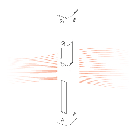 EFFEFF 422 iW bracket striking plate left stainless steel