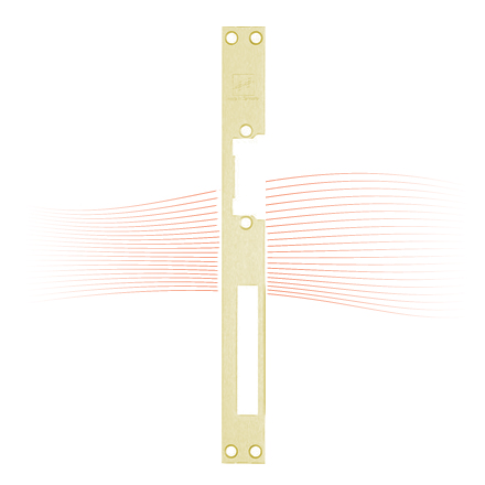 EFFEFF 021 HZ Flachschließblech universal messingfarbig, poliert
