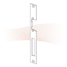 EFFEFF 049 HZ flat striking plate universal stainless steel EFFEFF 049 HZ flat striking plate universal stainless steel