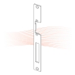 EFFEFF 049 HZ flat striking plate universal stainless steel EFFEFF 049 HZ flat striking plate universal stainless steel