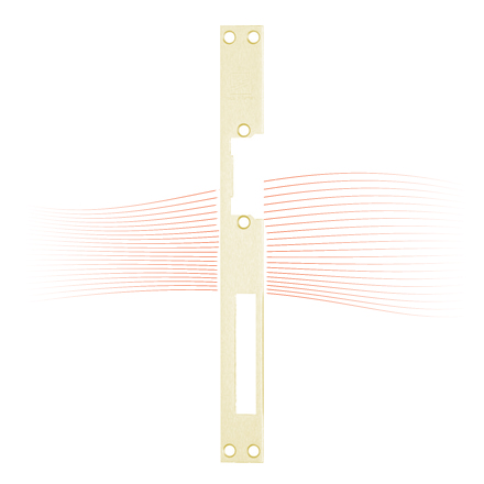 EFFEFF 283 HZ Flachschließblech universal dukatengold