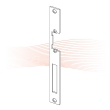 EFFEFF 311 HZ flat striking plate universal stainless steel EFFEFF 311 HZ flat striking plate universal stainless steel