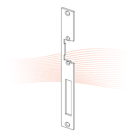 EFFEFF 338 HZ Flachschließblech universal staubgrau