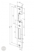 EFFEFF 358 HZ standard lapos előlap univerzális cink méretezett rajz