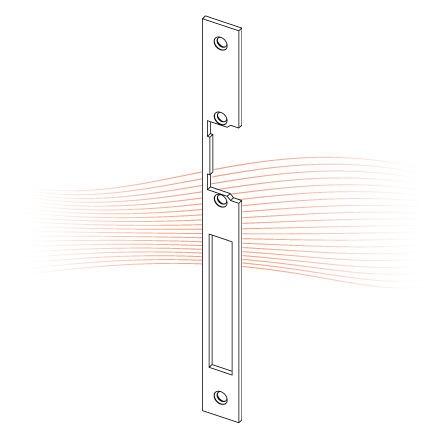 EFFEFF 444 HZ Flachschließblech universal staubgrau