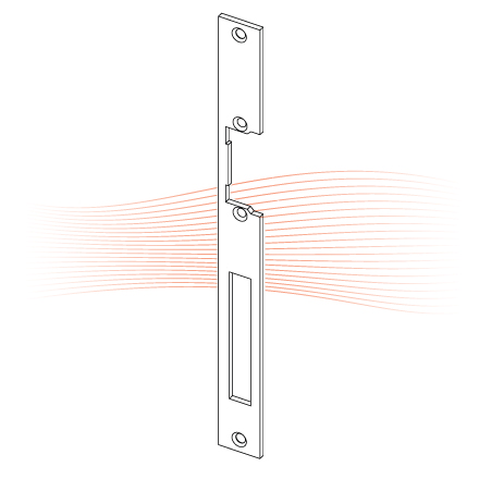 EFFEFF 855 HZ Flachschließblech universal staubgrau