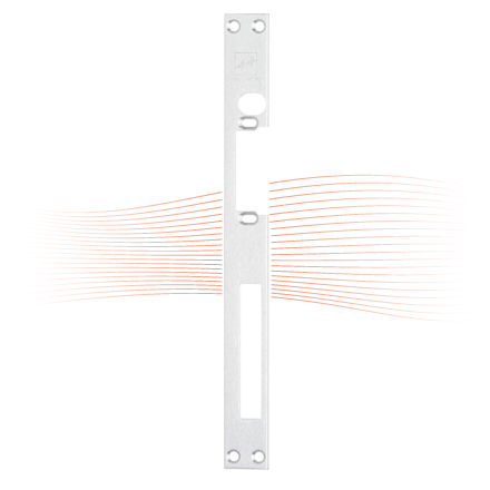 EFFEFF 050 HZ_fix flat striking plate left stainless steel