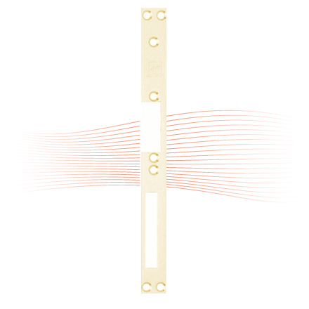 EFFEFF 028 HZ Flachschließblech rechts dukatengold