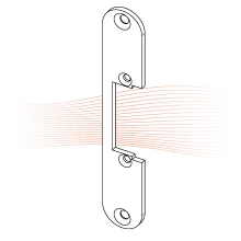 EFFEFF 126 kl short flat striking plate universal stainless steel EFFEFF 126 kl short flat striking plate universal stainless steel