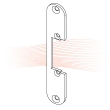 EFFEFF 126 kl short flat striking plate universal stainless steel EFFEFF 126 kl short flat striking plate universal stainless steel