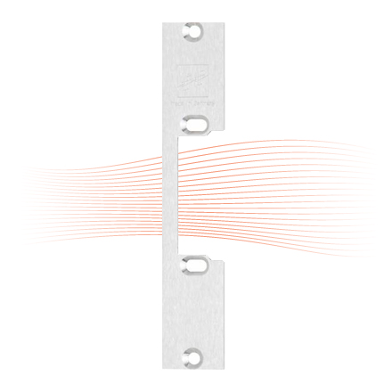 EFFEFF 151 kl_fix short flat striking plate universal smoothed, galvanised, zinc