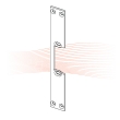 EFFEFF 457 kl short flat striking plate universal dust grey EFFEFF 457 kl short flat striking plate universal dust grey