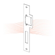 EFFEFF 912 Lap flat striking plate with latch guide left smoothed, galvanised, zinc EFFEFF 912 Lap flat striking plate with latch guide left smoothed, galvanised, zinc