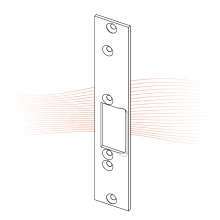 EFFEFF 030 kF short flat striking plate with latch guide left stainless steel EFFEFF 030 kF short flat striking plate with latch guide left stainless steel