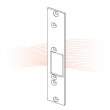 EFFEFF 030 kF short flat striking plate with latch guide left stainless steel