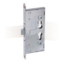 BASI ES-984 fire mortise lock, 65 mm, 235/24 BASI ES-984 fire mortise lock, 65 mm, 235/24