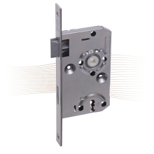 BASI ES 921 mortise lock, right, BK, with angled face plate 235/20 BASI ES 921 mortise lock, right, BK, with angled face plate 235/20